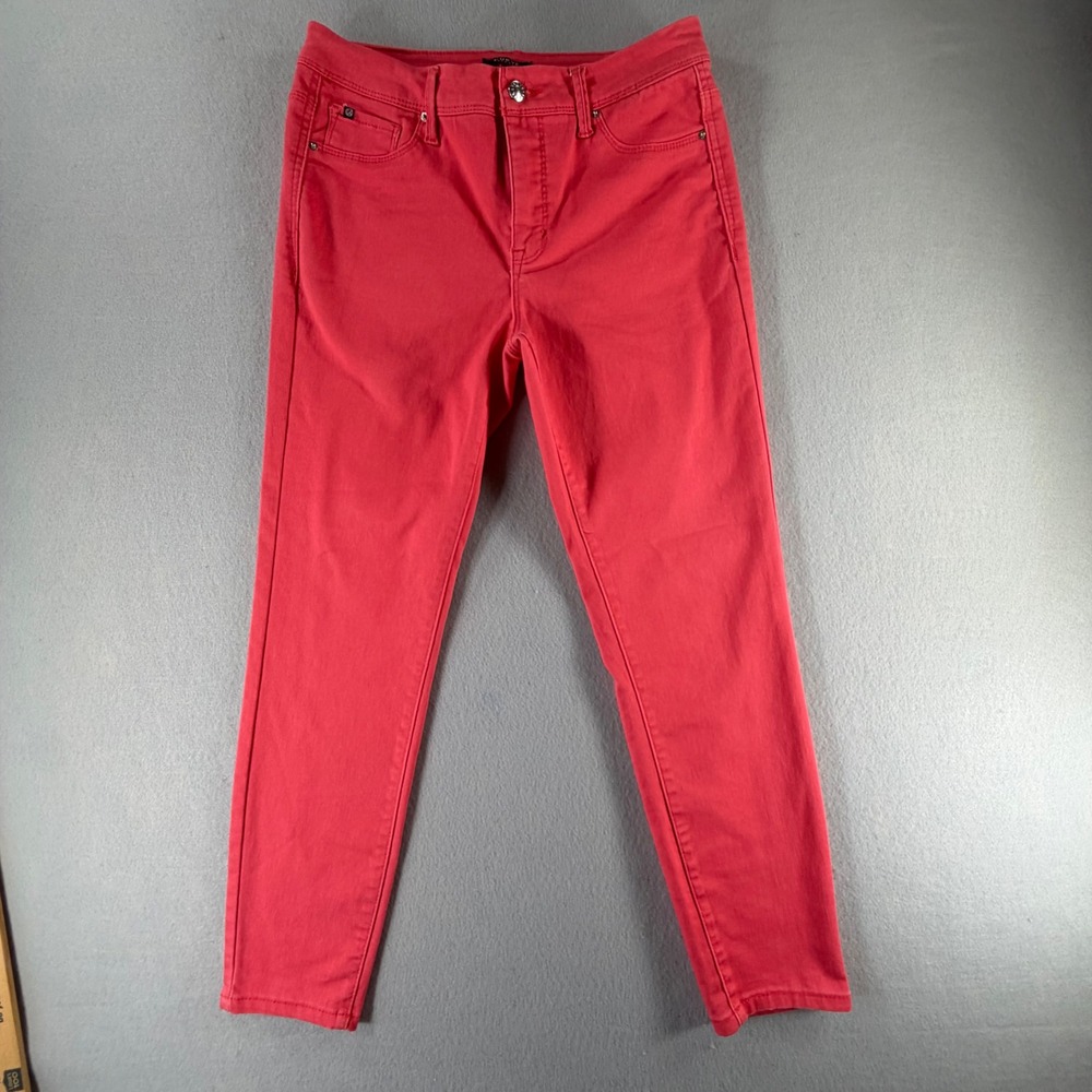 Curve‎ Appeal Minimalist Jegging Womens Size 8 Coral Pink Stretch Skinny Jeans